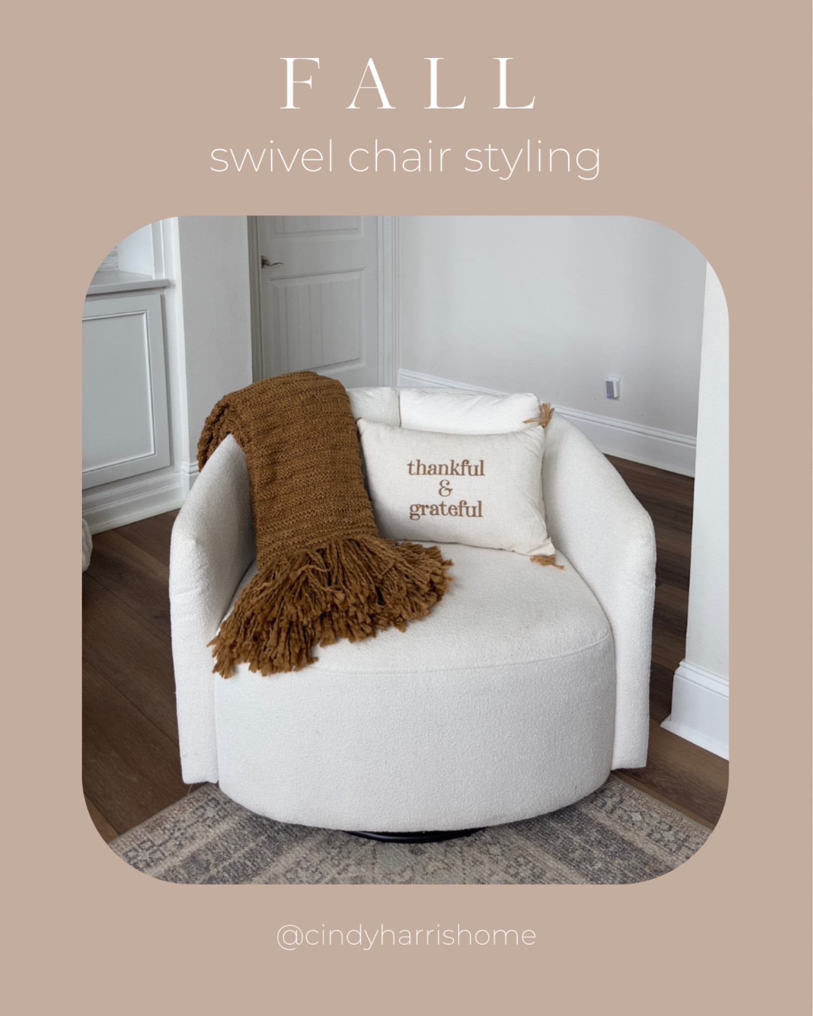Love switching out things like pillows and blankets to fit the season… but my Drew Barrymore swivel chair from Walmart is always in season! 🤍

#LTKHome #LTKSeasonal