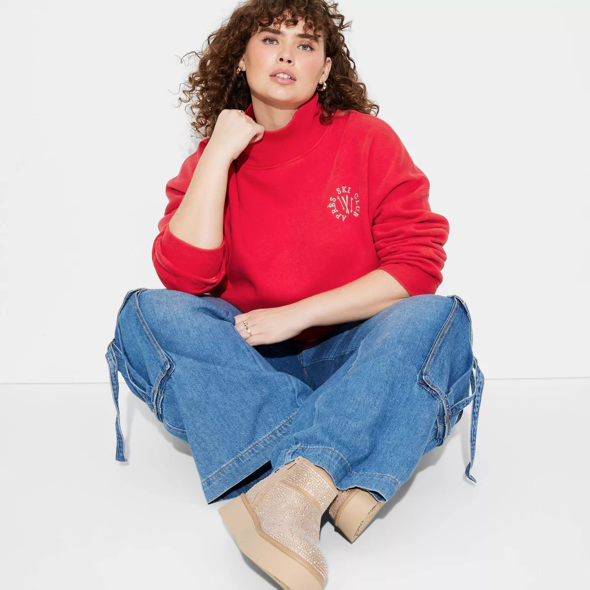 Women's Mock Turtleneck Sweatshirt - Wild Fable™ | Target