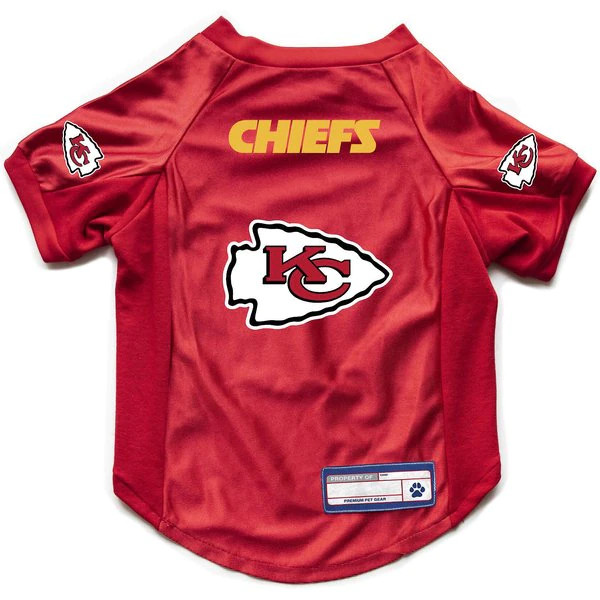 Littlearth NFL Stretch Dog & Cat Jersey, Kansas City Chiefs, X-Large | Chewy.com