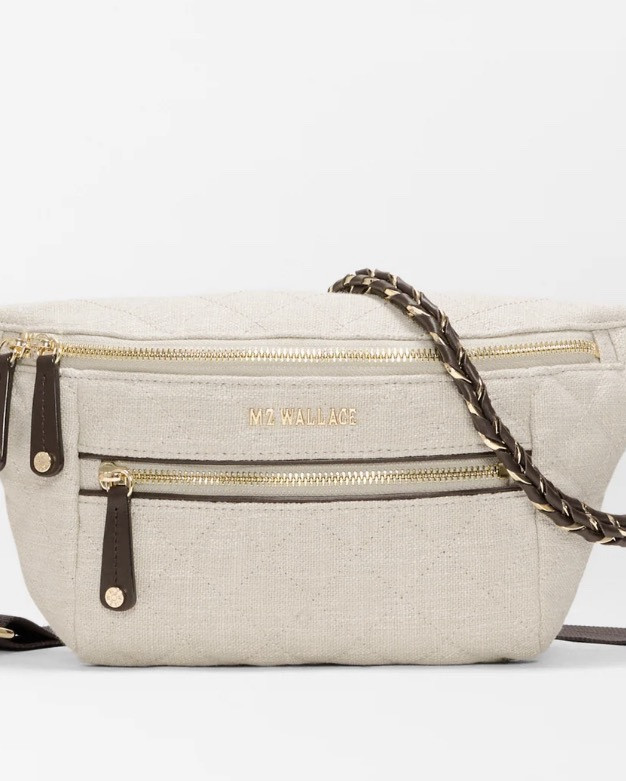 This is a new MZ Wallace Small Crosby Sling Bag - the linen is great for summer. Now let’s talk about the bag, I have tried this on several times and love the comfort, the functionality, how much fits, and the multiple strap options. I just can’t figure out which color to choose. I love several.

Measurements
Length: 14.9 in
Width: 2.1 in
Height: 6.4 in
Estimated Volume: 1 gal
Weight: 1.1 lb
Adjustable strap length: 26.0 in– 40.5 in

#LTKselfcare #LTKmomlife #LTKdayinmylife