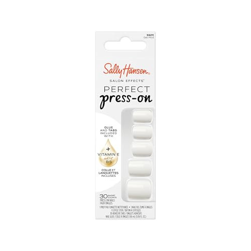 Sally Hansen Salon Effects Perfect Press-On Nails | Square Shape | Easy to Apply, Non-Damaging | 30 Nails, Nail Glue, Adhesive Tabs, File | Get Mod | Amazon (US)