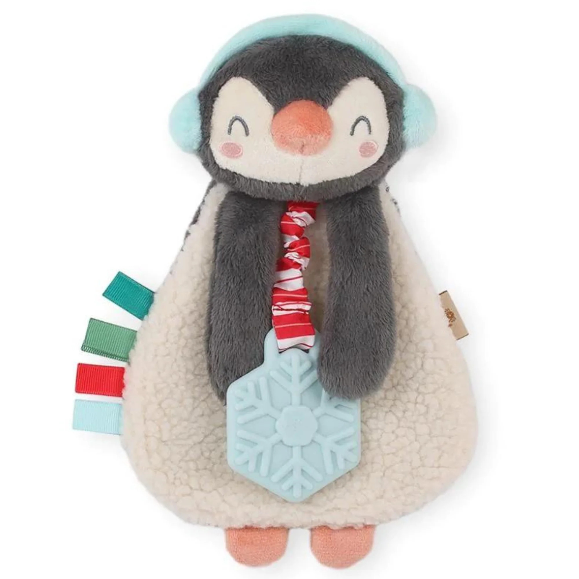 Itzy Lovey™ Plush Teether Toy, Holiday Penguin | SpearmintLOVE