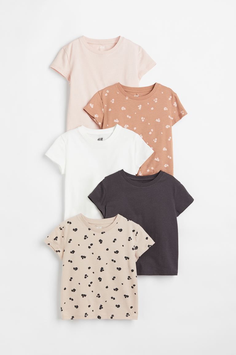 5-pack Cotton T-shirts | H&M (US + CA)