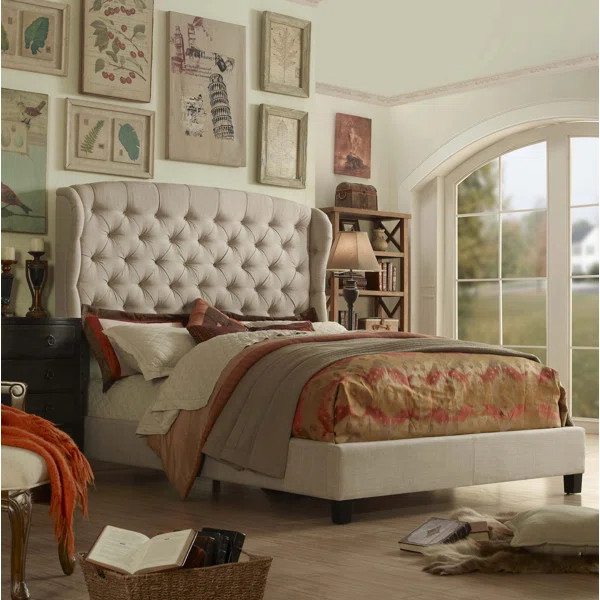 Warrensburg Tufted Upholstered Low Profile Standard Bed | Wayfair North America