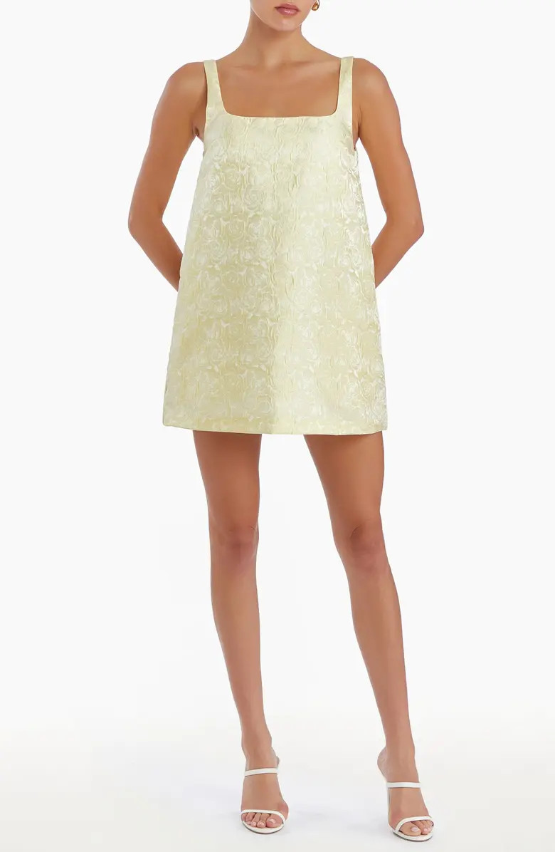 Amanda Uprichard Rinaldi Jacquard Trapeze Cocktail Minidress | Nordstrom | Nordstrom
