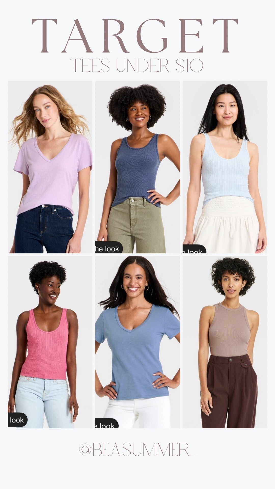 Target tees under $10! 

Summer / Beasummer / color analysis