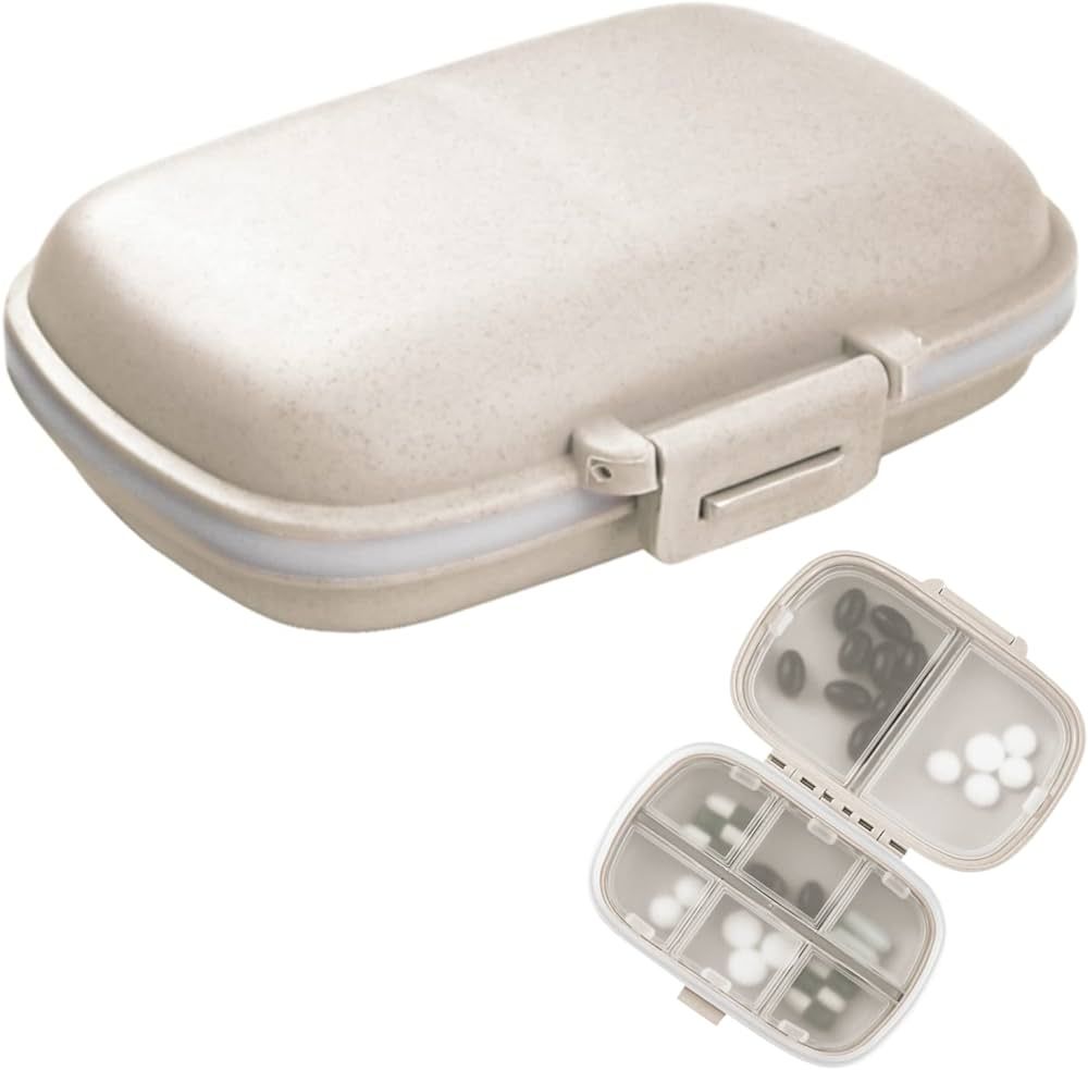 1Pack Travel Pill Organizer, 8 Compartments Portable Pill Case, Small Pill Box for Pocket Purse P... | Amazon (CA)