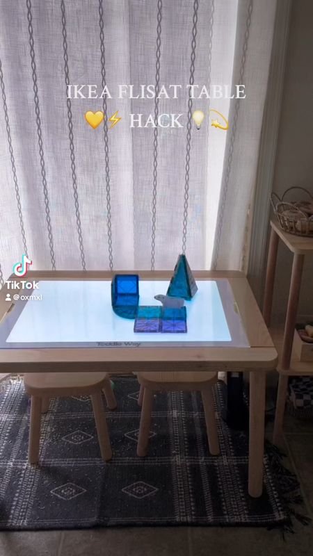 ikea #flisat hack: turn it into a light table with this insert 💡✨ use OXMXL to save! #montessoritoddler #montessori #ikeahacks #toddleractivity #toddlerhome 

#LTKkids #LTKhome #LTKfamily