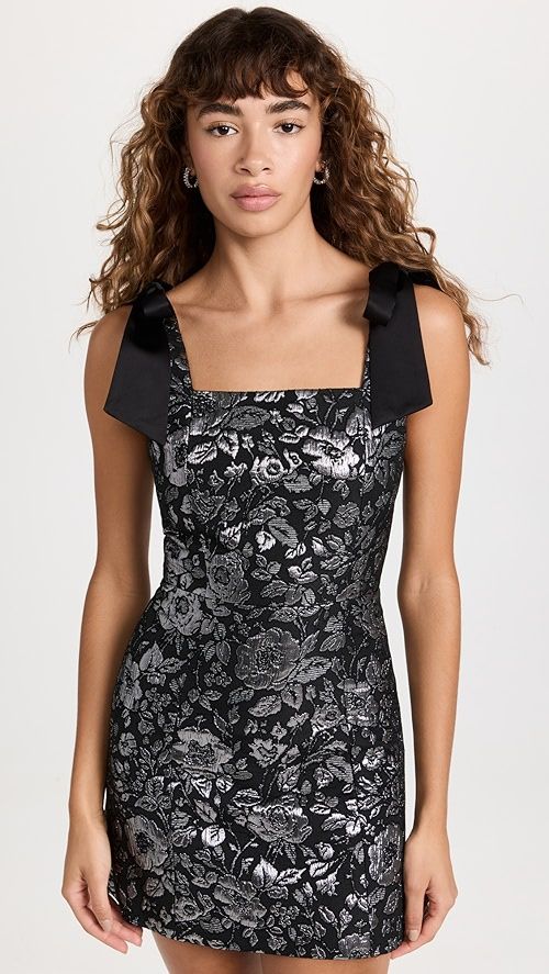 alice + olivia Maryann Tie Shoulder Dress | SHOPBOP | Shopbop
