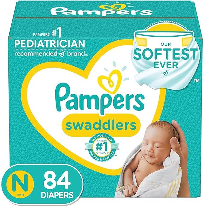 Pampers Swaddlers Newborn Diaper Size 0 84 Count | Amazon (US)