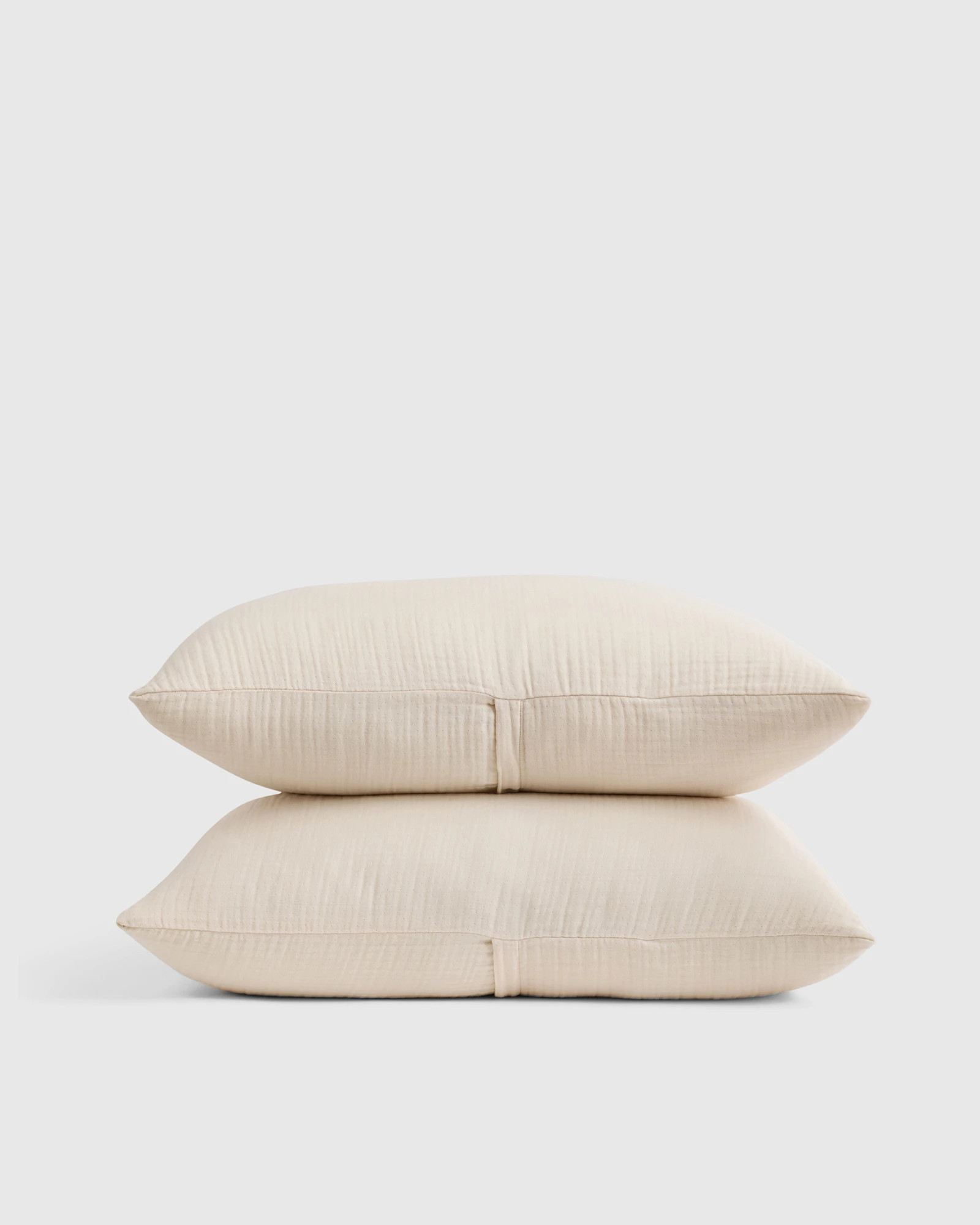 Quince | Organic Airy Gauze Sham Set in White, Size King, Cotton | Quince
