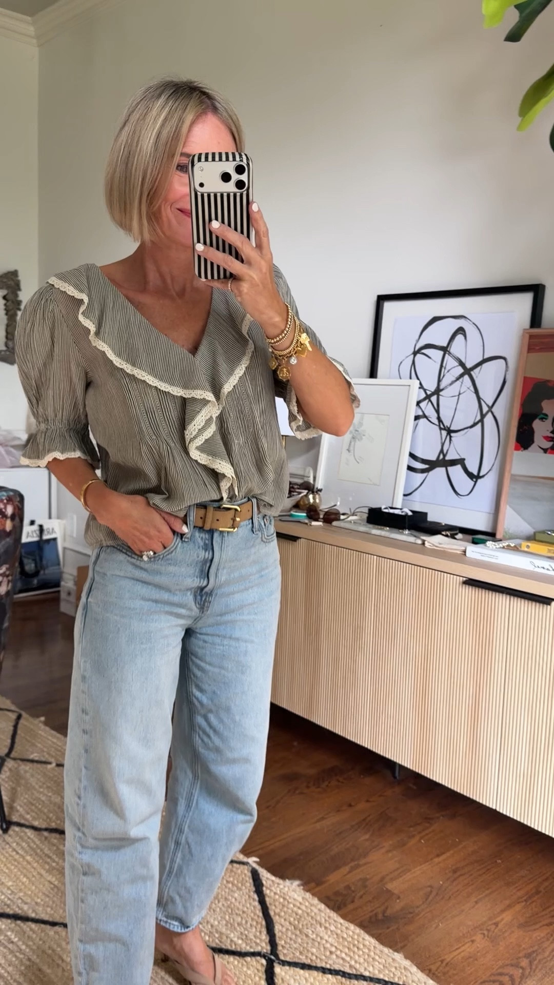 Spring outfit 2026
@Madewell 
top in xxs

#LTKOver40 #LTKootd