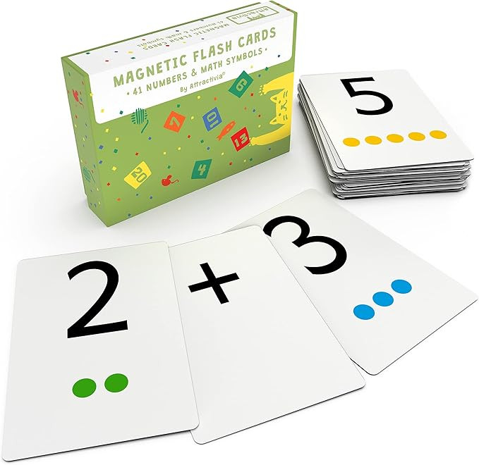 Magnetic Number Flash Cards - Large 0-25 Math Cards, Early Addition and Subtraction, Multiplicati... | Amazon (US)
