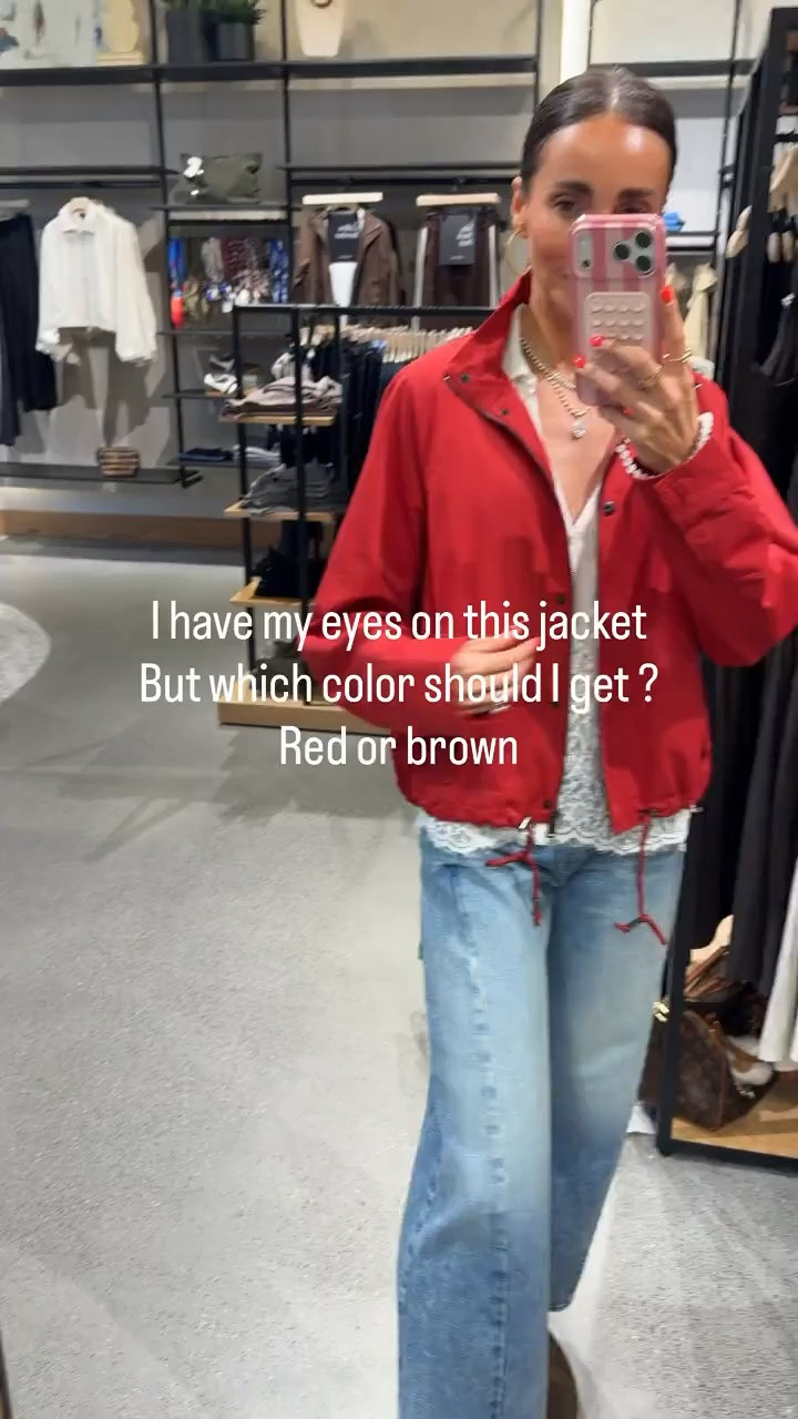 I keep coming back to this jacket because the shape is so good for early fall. The cropped length, stand collar and adjustable drawstring hem make it easy to layer over a blouse or tee, and now I just need to decide between red and brown.

red jacket, fall jacket, cropped jacket, lightweight jacket, transitional outerwear, early fall outfit, casual fall style, women’s jacket, fall layers, everyday outerwear, annabrstyle

#LTKSeasonal #LTKOver40 #LTKootd