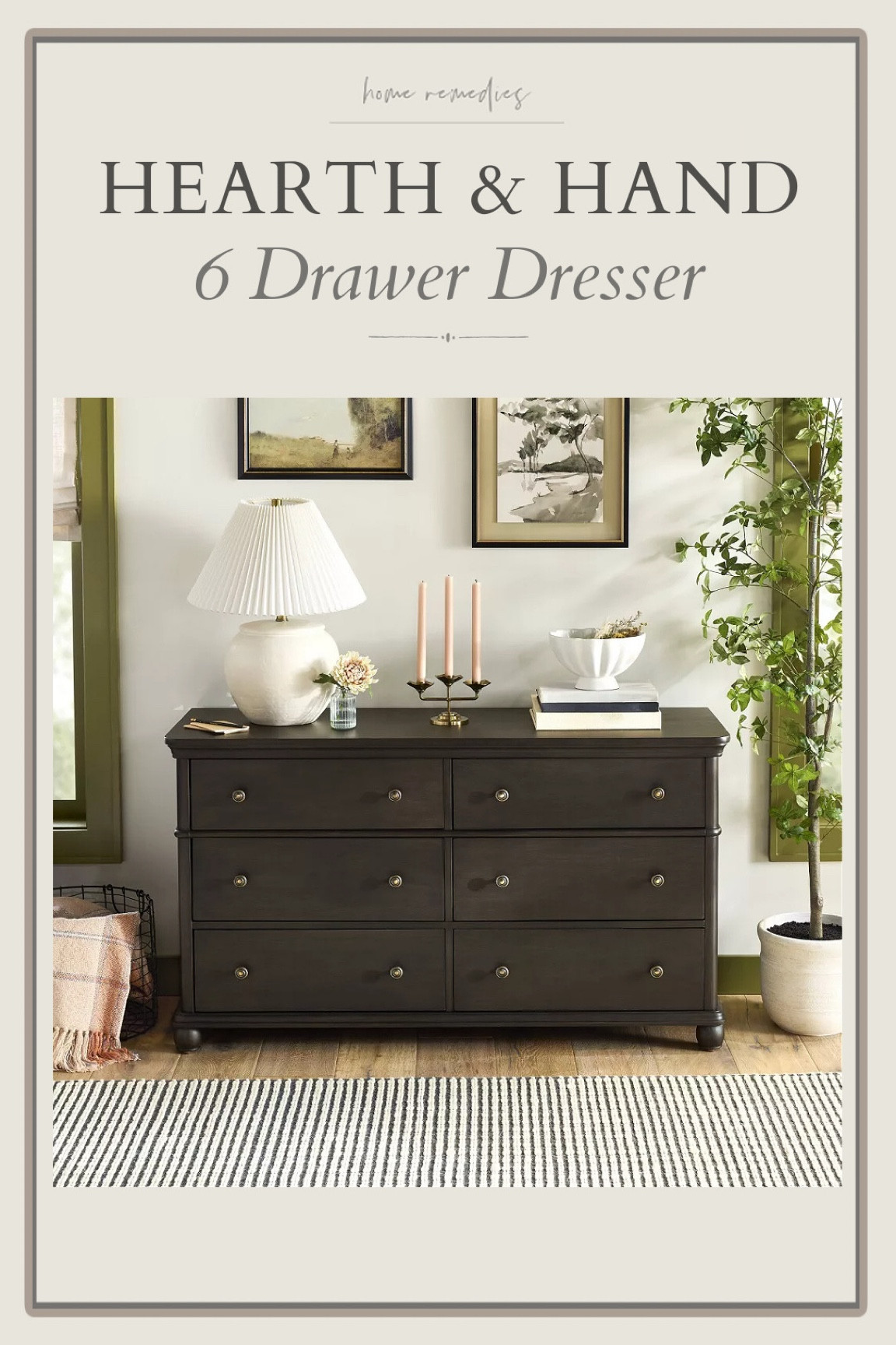 I love this wooden dresser with the prettiest details! It's also available in an aged oak finish.  Bedroom, dorm room, guest room, girl's room, boy's room, modern organic, vintage modern, traditional, transitional, cottage

#LTKHome #LTKSeasonal #LTKStyleTip