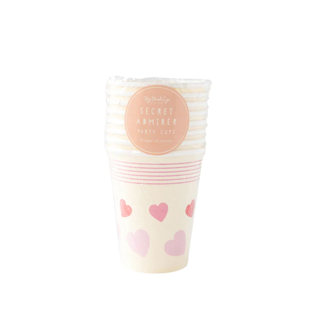 Pastel Hearts Paper Cups | My Mind's Eye