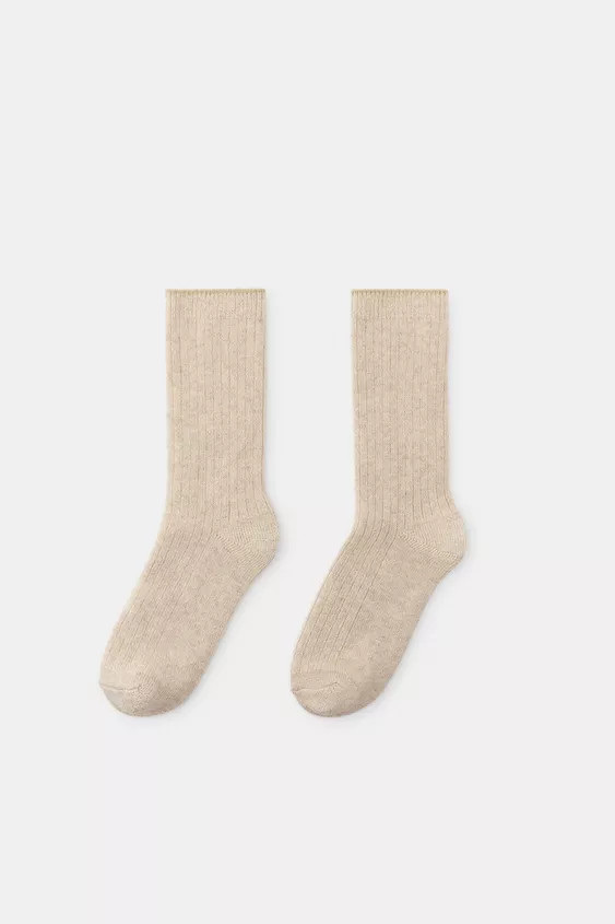 PLAIN WOOL SOCKS | Zara UK