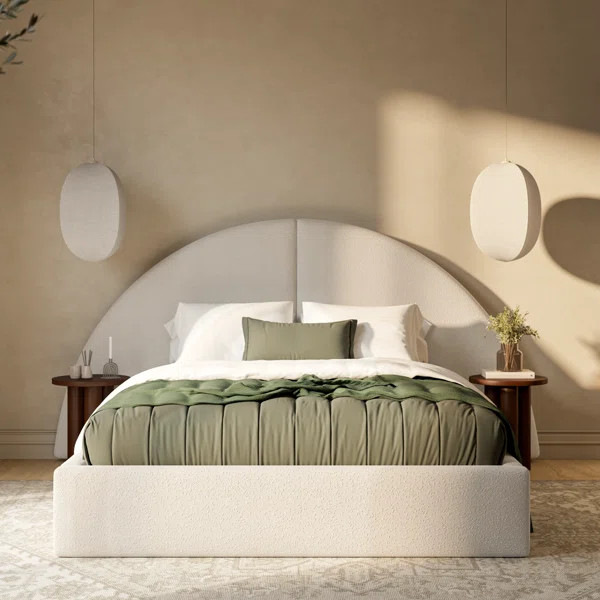 Kulyu Extended Arch Headboard Boucle | Wayfair North America