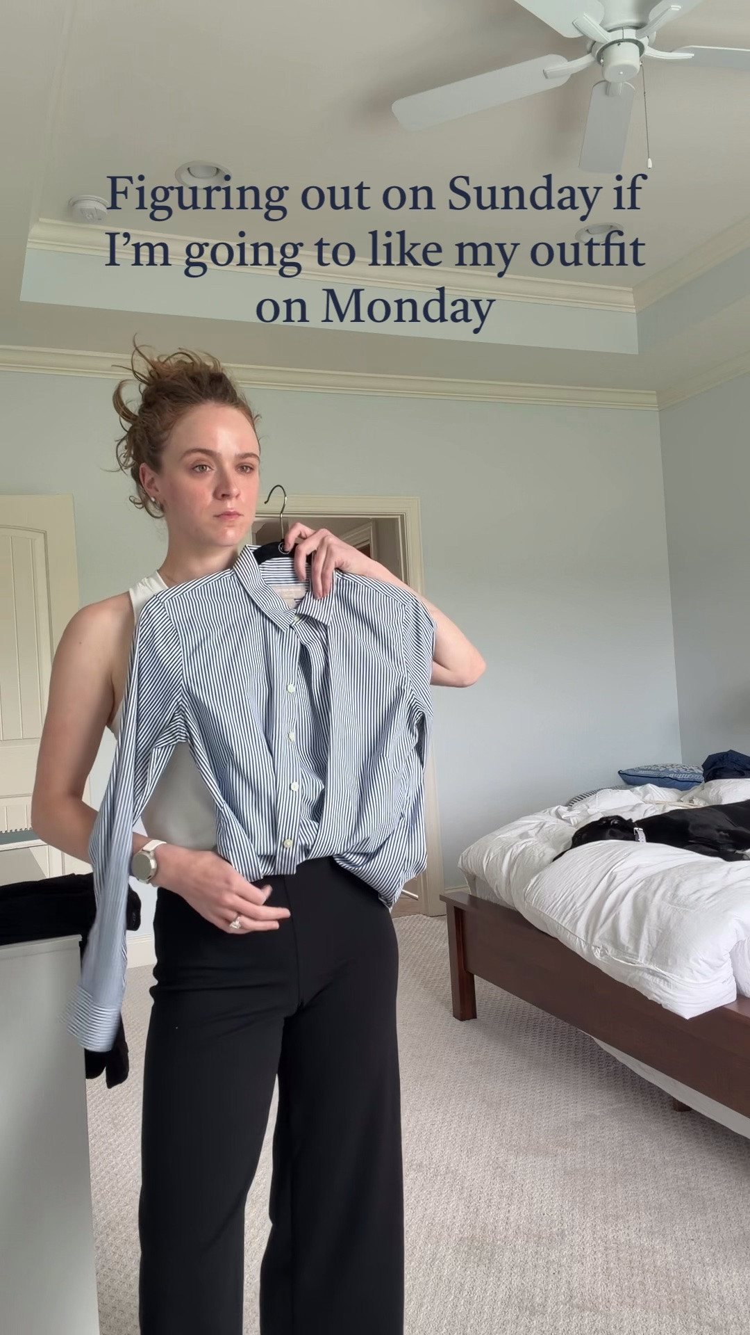 POV: Figuring out on Sunday if I’m going to like my outfit on Monday 🤣 I try to prep for busy weeks as much as possible - & that means getting a few outfits lined up!! The fewer decisions I have to make at 7AM, the better 🤍

#LTKootd #LTKgrwm #LTKWorkwear