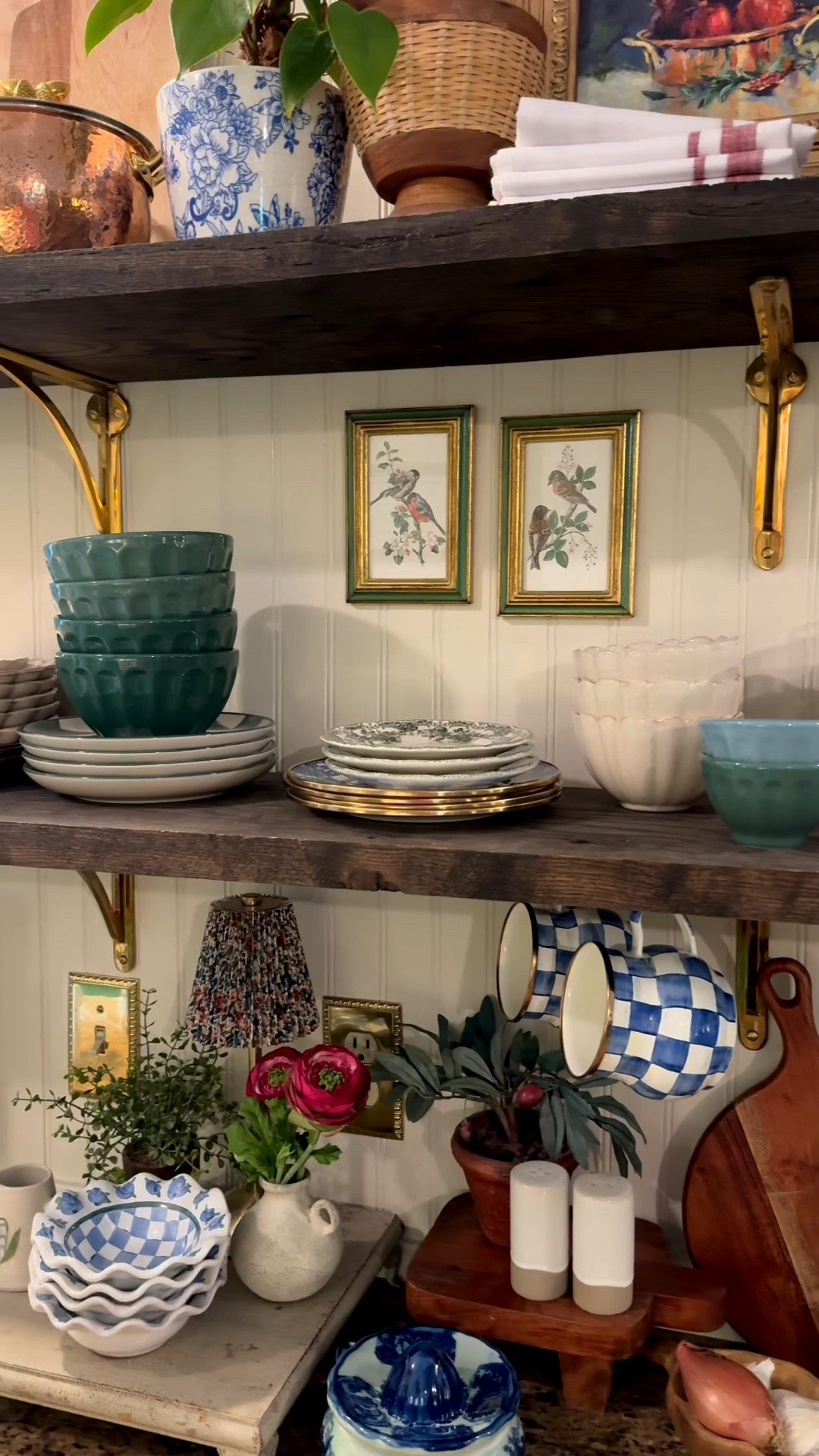 Sharing my cottage kitchen and breakfast nook favorites… MacKenzie-Childs tea kettle, mugs, bowls, plates. Brass shelf, brackets, tall tablecloth, large, red, and blue area, rug, crystal chandelier, pleated chandelier, lamp, shades, custom, linen curtains, copper, pot rail, copper, bird, mold, toaster, brass electrical plates. ￼

#LTKHome #LTKSeasonal #LTKSaleAlert