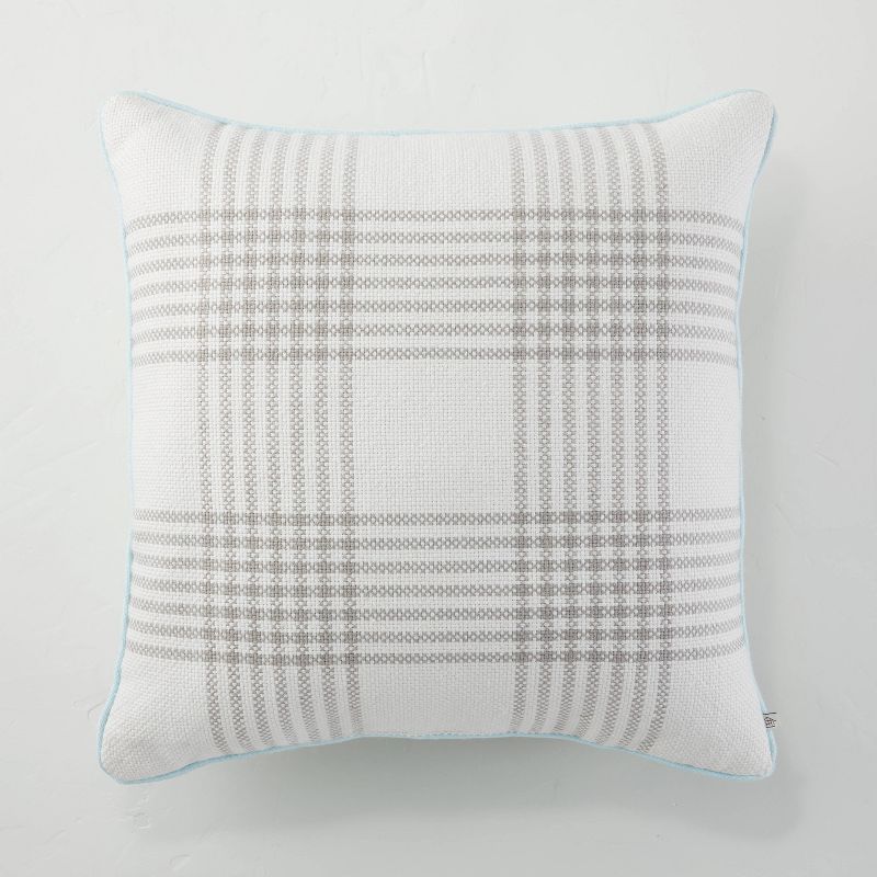 Plaid Indoor/Outdoor Lumbar Throw Pillow - Hearth & Hand™ with Magnolia | Target