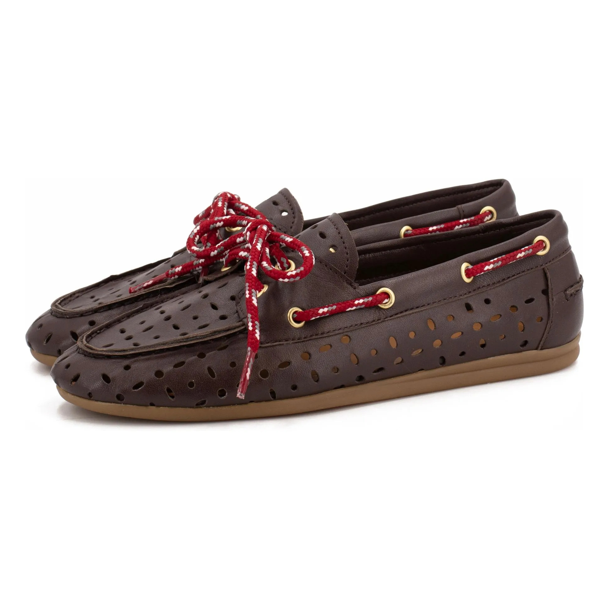 Chaussures Bateau Kimana Cuir | Chocolat | Smallable