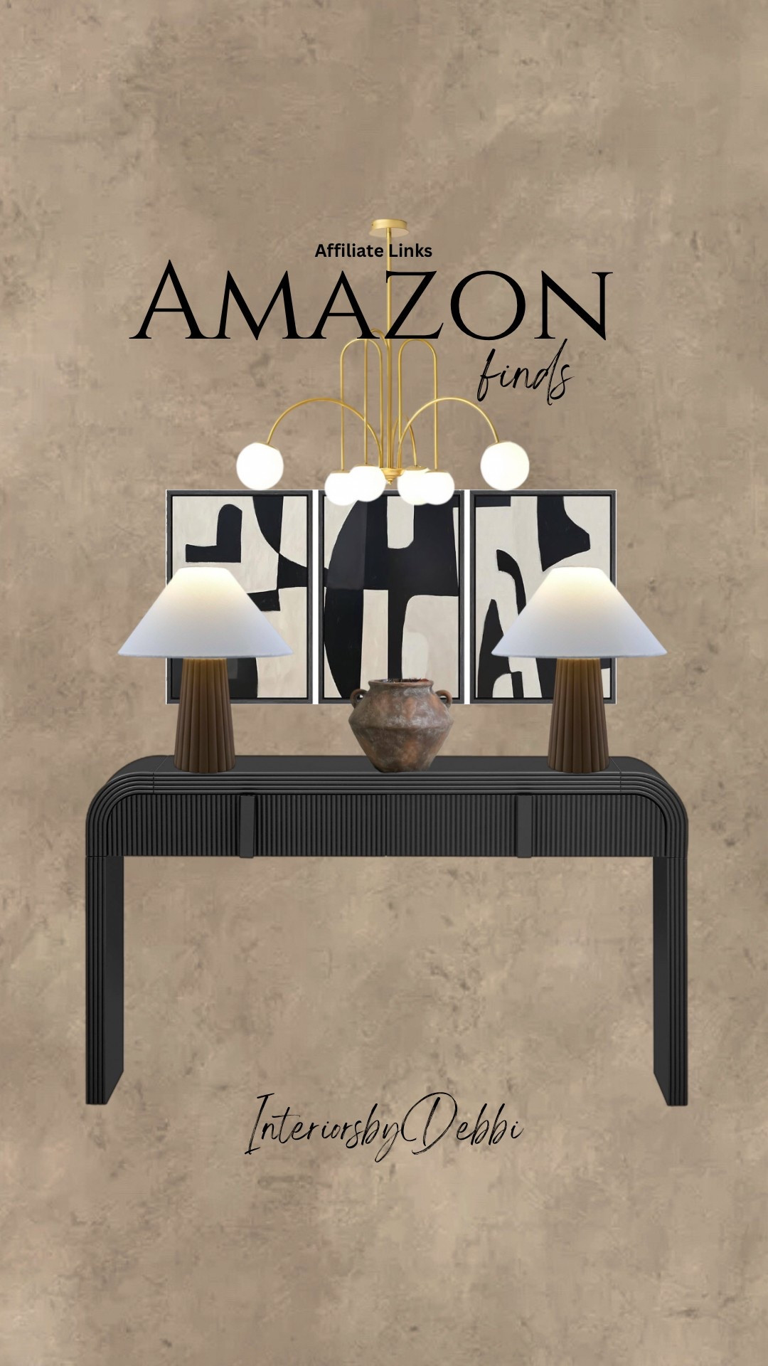 Amazon Finds
Black console table, table lamp, framed art, chandelier, transitional home, modern decor, amazon find, amazon home, target home decor, mcgee and co, studio mcgee, amazon must have, pottery barn, Walmart finds, affordable decor, home styling, budget friendly, accessories, neutral decor, home finds, new arrival, coming soon, sale alert, high end look for less, Amazon favorites, Target finds, cozy, modern, earthy, transitional, luxe, romantic, home decor, budget friendly decor, Amazon decor #amazonhome #founditonamazon

#LTKSeasonal #LTKSummerEdit #LTKHome