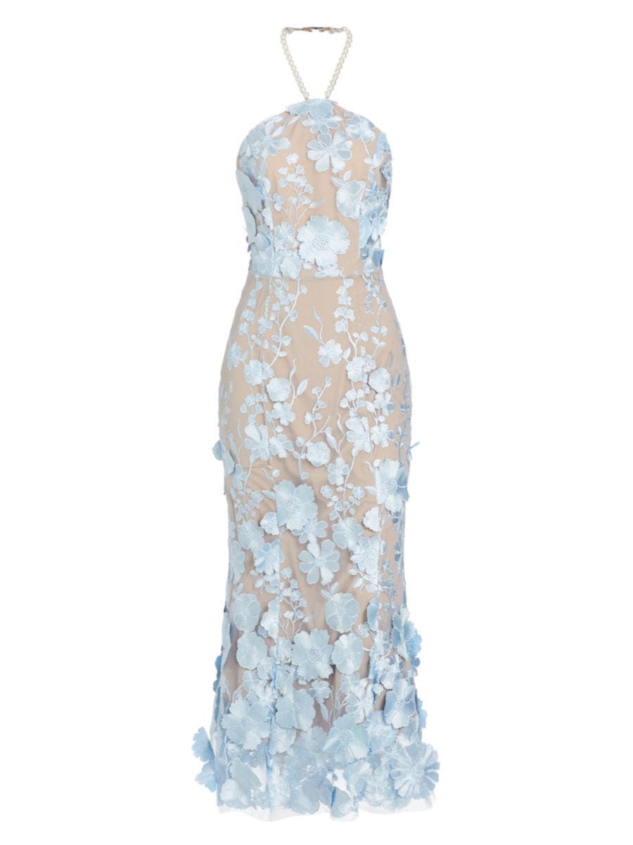 Elliatt Jules Dress Floral Appliqué Midi-Dress | Saks Fifth Avenue