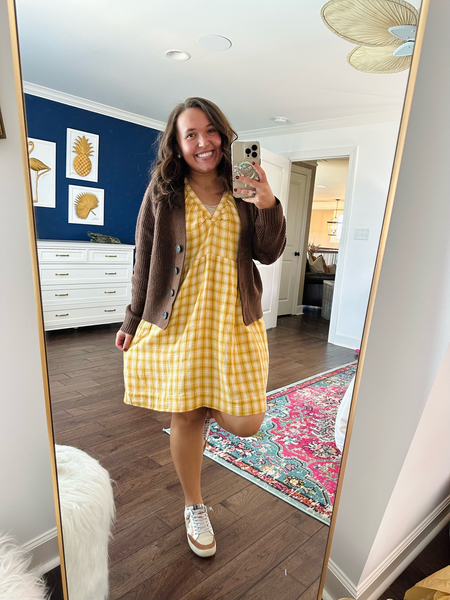 Monday Outfit Fit Check 🤎 

Old Navy | Fall plaid | Fall outfit Ideas | Sneakers and Dress outfit | Cardigans

#LTKfindsunder50 #LTKSeasonal #LTKstyletip