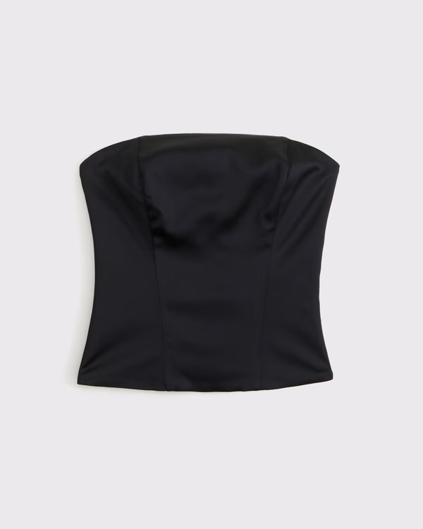 Women's Strapless Satin Corset | Women's Clearance | Abercrombie.com | Abercrombie & Fitch (US)