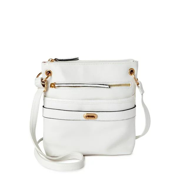 Time and Tru Women’s Norah Crossbody Handbag White - Walmart.com | Walmart (US)