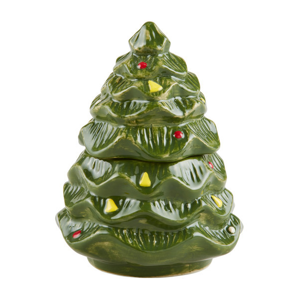 Mud Pie Tree Mini Candy Jar in Green | Stoneware | Mud Pie