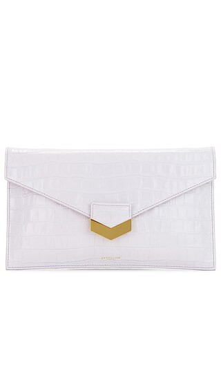 London Clutch in Lilac Croc | Revolve Clothing (Global)