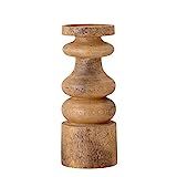 Amazon.com: Bloomingville 12" H Carved Mango Wood Candleholder (Holds 4" Candle) Pillar Holder, B... | Amazon (US)