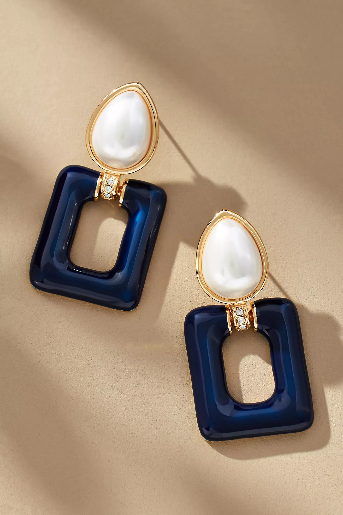 Enamel Square Drop Earrings | Anthropologie (US)