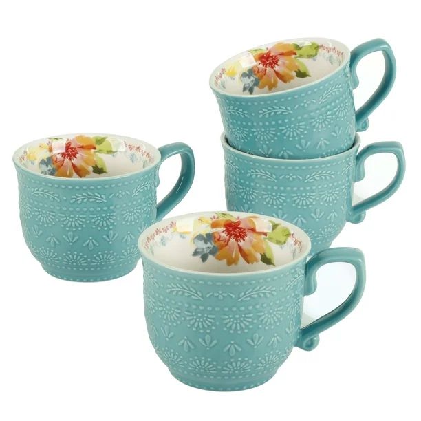 The Pioneer Woman Wildflower Whimsy 18-Ounce Mugs, 4-Pack | Walmart (US)