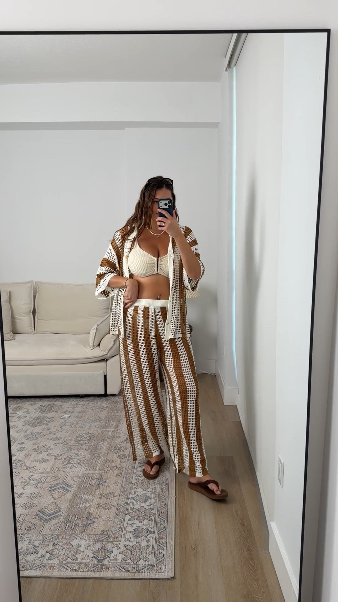 This crochet set is one of those throw-on-and-feel-put-together vacation looks ☀️
Lightweight, breathable, and so flattering — I love it worn open over a swimsuit or buttoned up for walking around the resort.

It’s relaxed but still polished, and such an easy outfit repeat for warm-weather trips.
Everything linked here 🤎

Keywords:
crochet set | crochet matching set | resort wear outfit | vacation outfit | beach vacation style | crochet pants set | swim cover up outfit | coastal outfit | summer resort wear | mom vacation outfit | neutral summer outfit | travel outfit women

#LTKTravel #LTKTall #LTKFindsUnder100