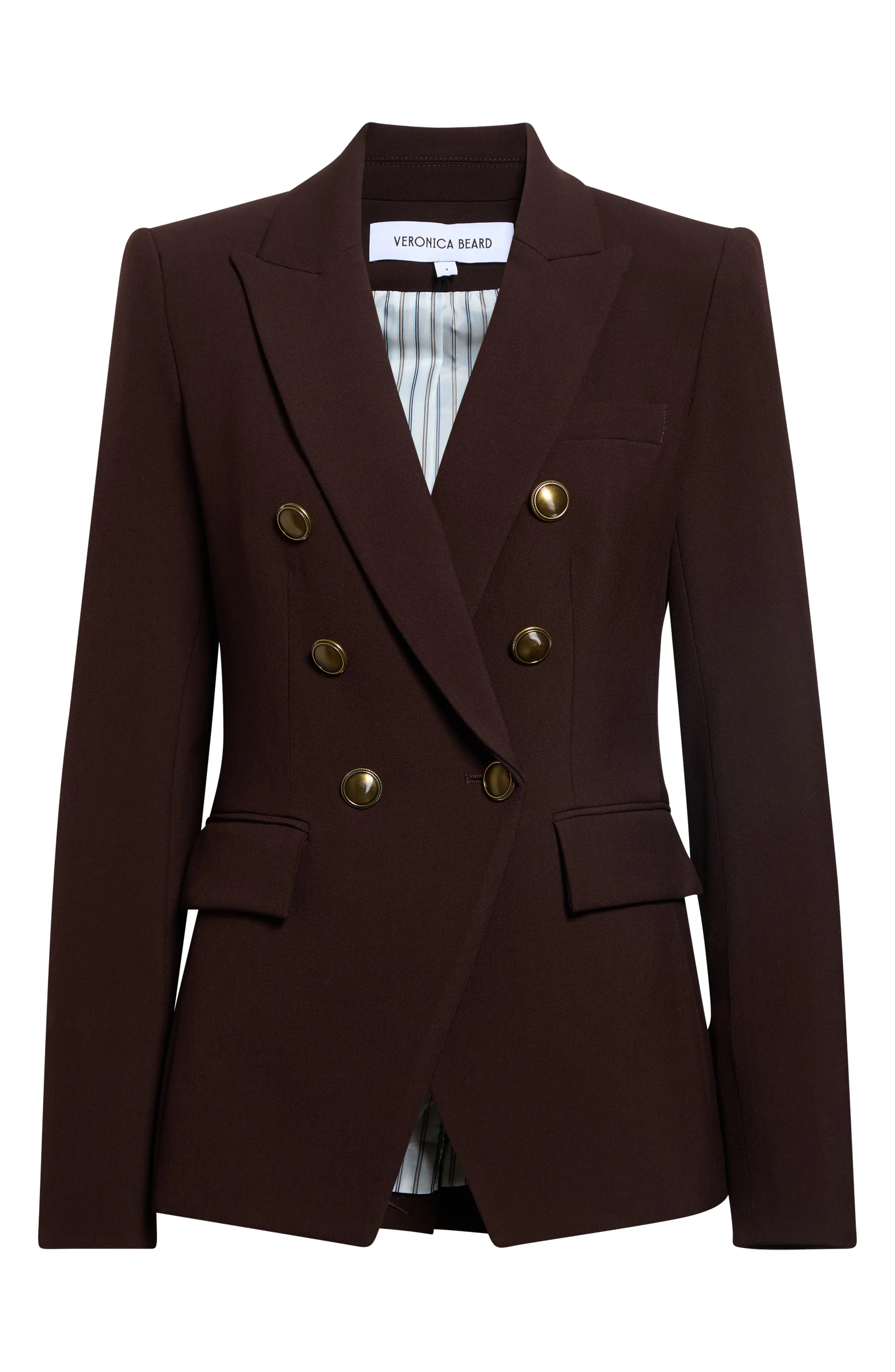 Veronica Beard Miller Dickey Jacket in Espresso at Nordstrom, Size 14 | Nordstrom