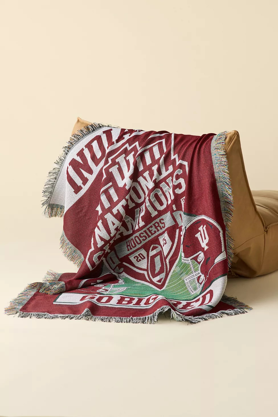 NCAA Indiana University 2025 FBC Champions Tapestry Throw Blanket | Urban Outfitters (US and RoW)