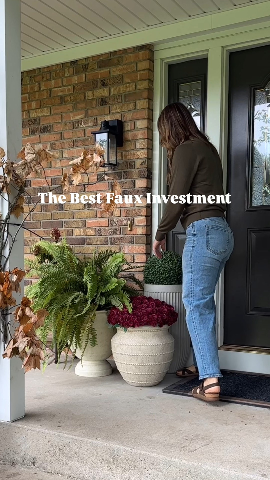 Evergreen topiary balls are so easy to swap for the season. I use boxwood for spring and summer and cedar for fall and winter. These have lasted me years and pair perfectly with my favorite faux mums for easy fall front porch decor  

#LTKFindsUnder50 #LTKHome #LTKSeasonal