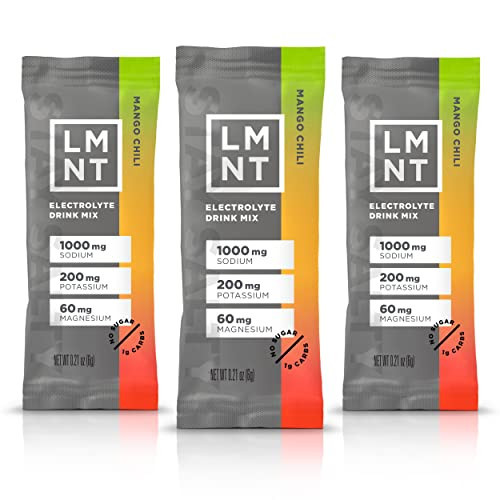 LMNT Zero Sugar Electrolytes - Mango Chili Salt | Drink Mix | 30 Count | Amazon (US)