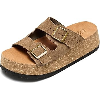 Project Cloud 100% Genuine Leather Platform Sandals Women Footwear - Plush & Soft Insole Wedge Wo... | Amazon (US)