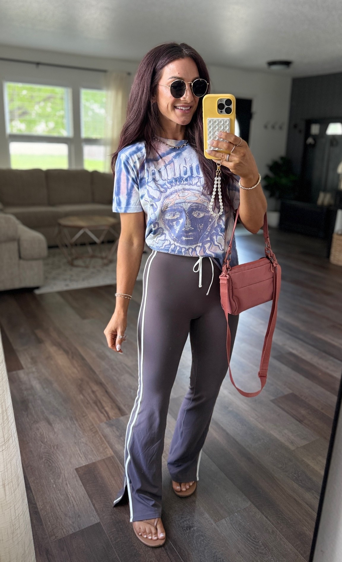My tee is now only $5!! Oversized boxy for, could size down. Flares tts, great stretch, and no front inseam.

#LTKootd #LTKSaleAlert #LTKPetite