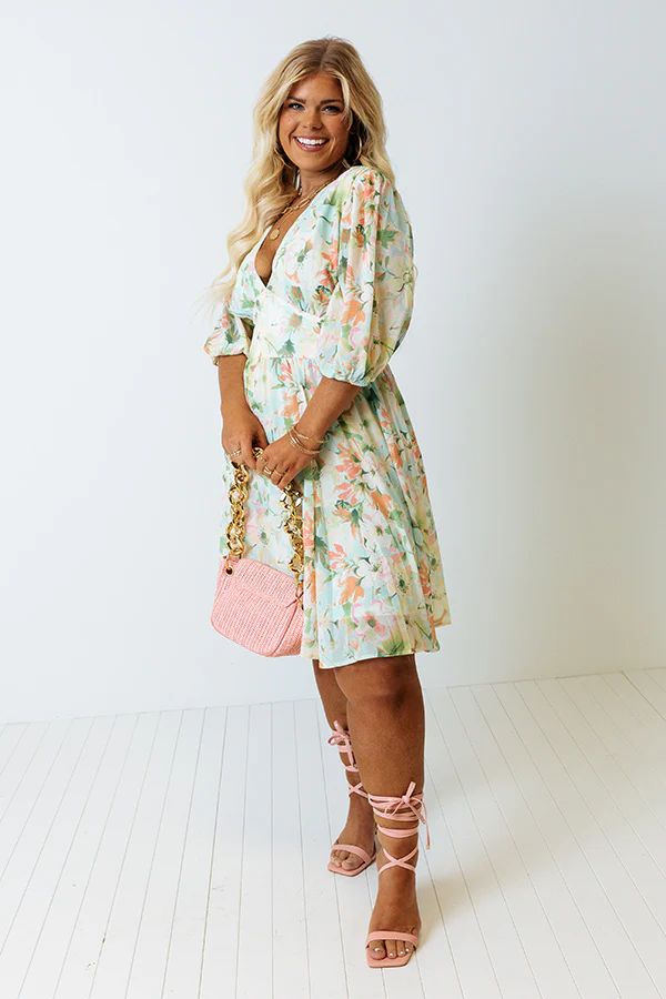 Sweetly Said Floral Babydoll Dress Curves | Impressions Online Boutique