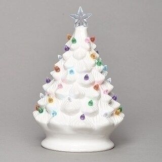 Roman 13.5" LED Lighted Ceramic Vintage Tree Christmas Tabletop Decor | Michaels | Michaels Stores