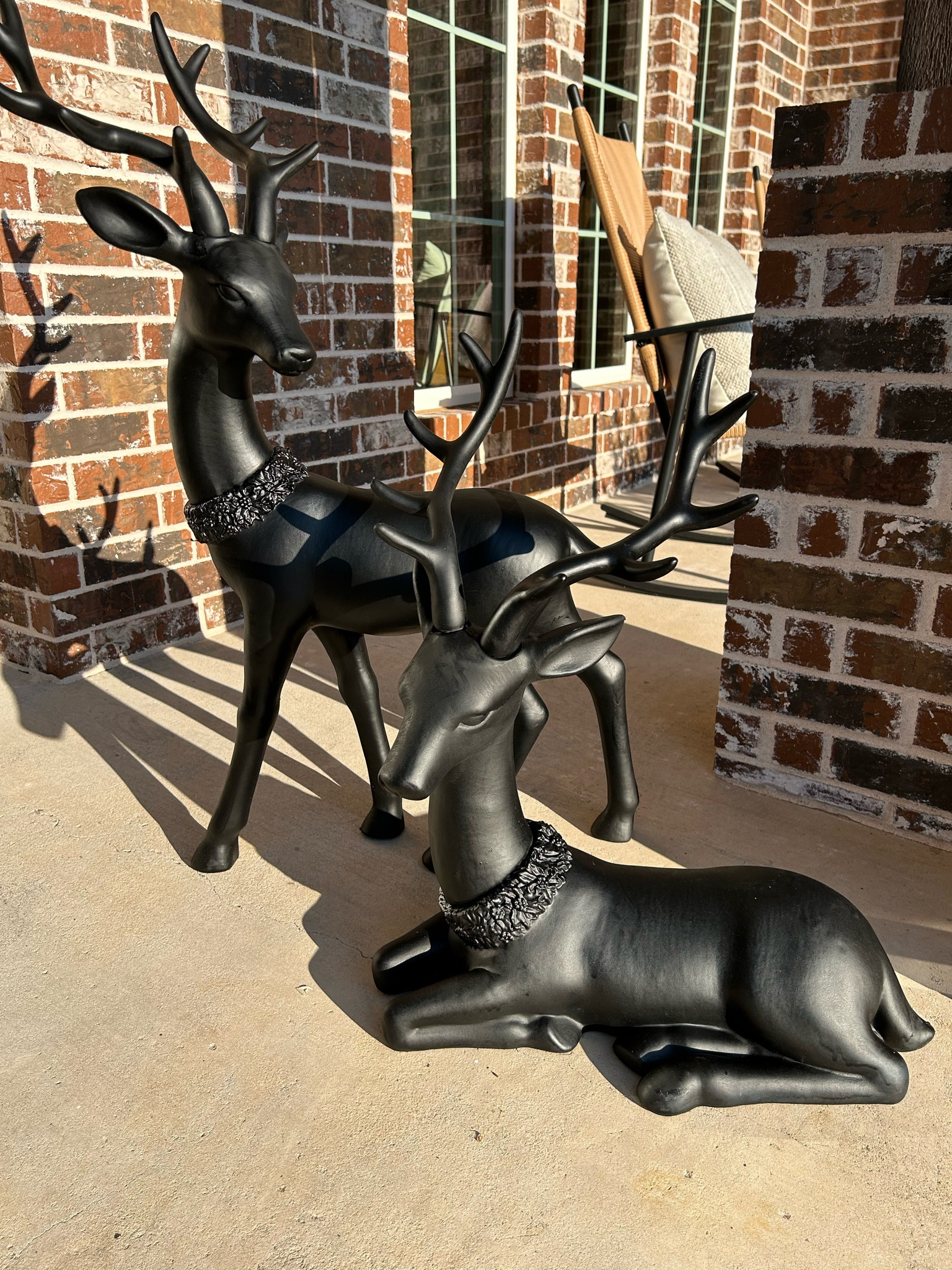 Such a cute Walmart find! 
Set of 2 matte black deer. Perfect for indoor or outdoor use. You can paint them another color too. Very sturdy, high quality. 

Deer decor 
Reindeer decor 
Christmas decor 
Outdoor Christmas decor 

Follow @houseofwest_ on instagram for more inspiration. 

#LTKHome #LTKSeasonal #LTKStyleTip