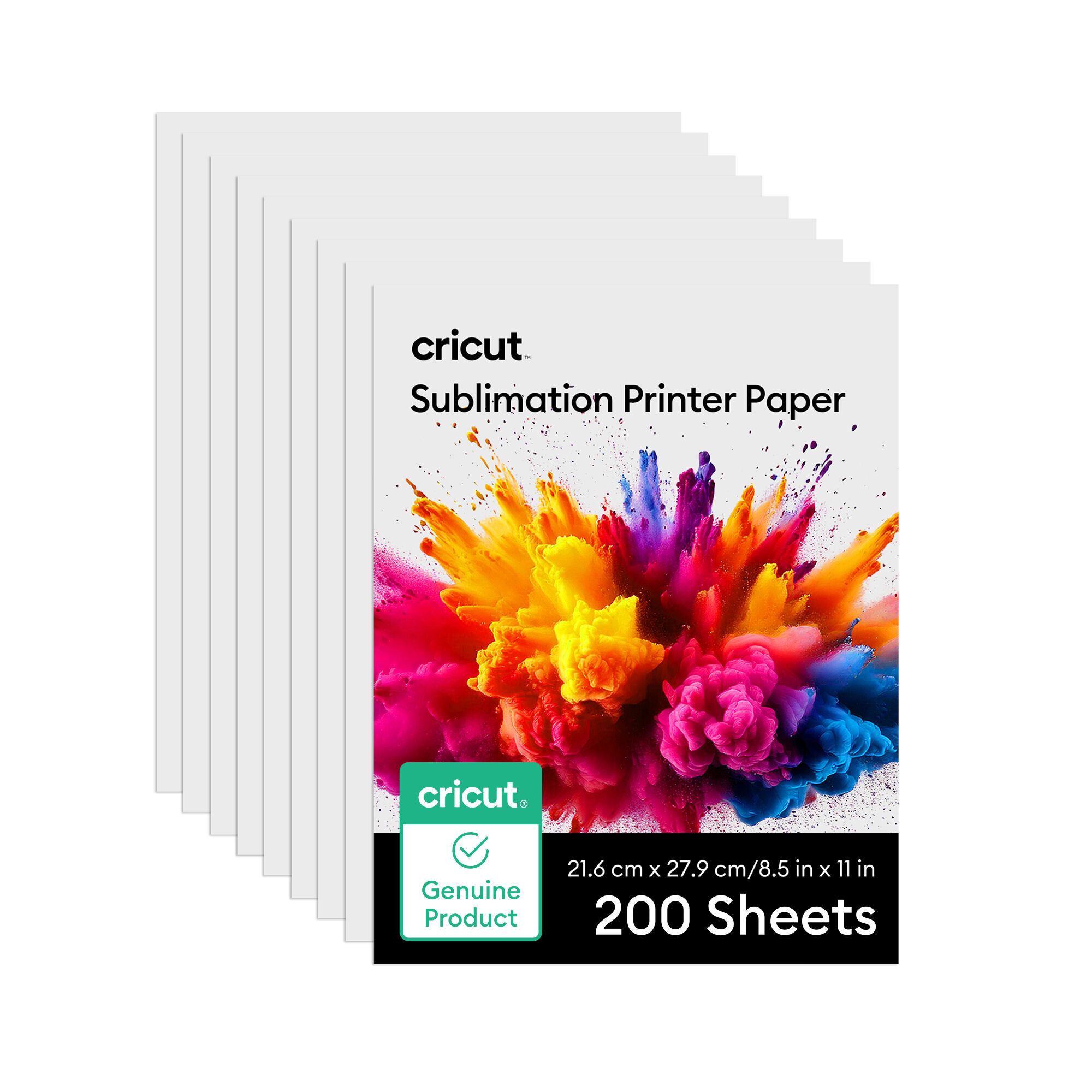 Cricut Sublimation Printer Paper | 8.5 in x 11 in | 200 Count | Cricut