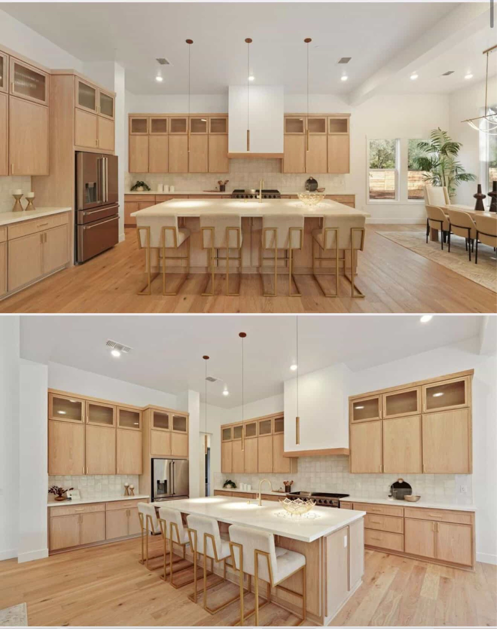Repeat client design 

Kitchen design 

With the floors and cabinets similar in color I’m recommending a moody color for her counter stools #LTKFindsUnder100 #LTKFindsUnder50

#LTKHome