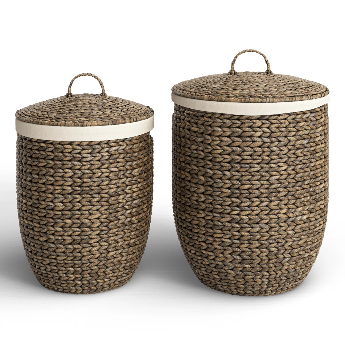 Seagrass Handmade Decorative and Functional Storage Basket with Liner and Matching Tops | Wayfair North America