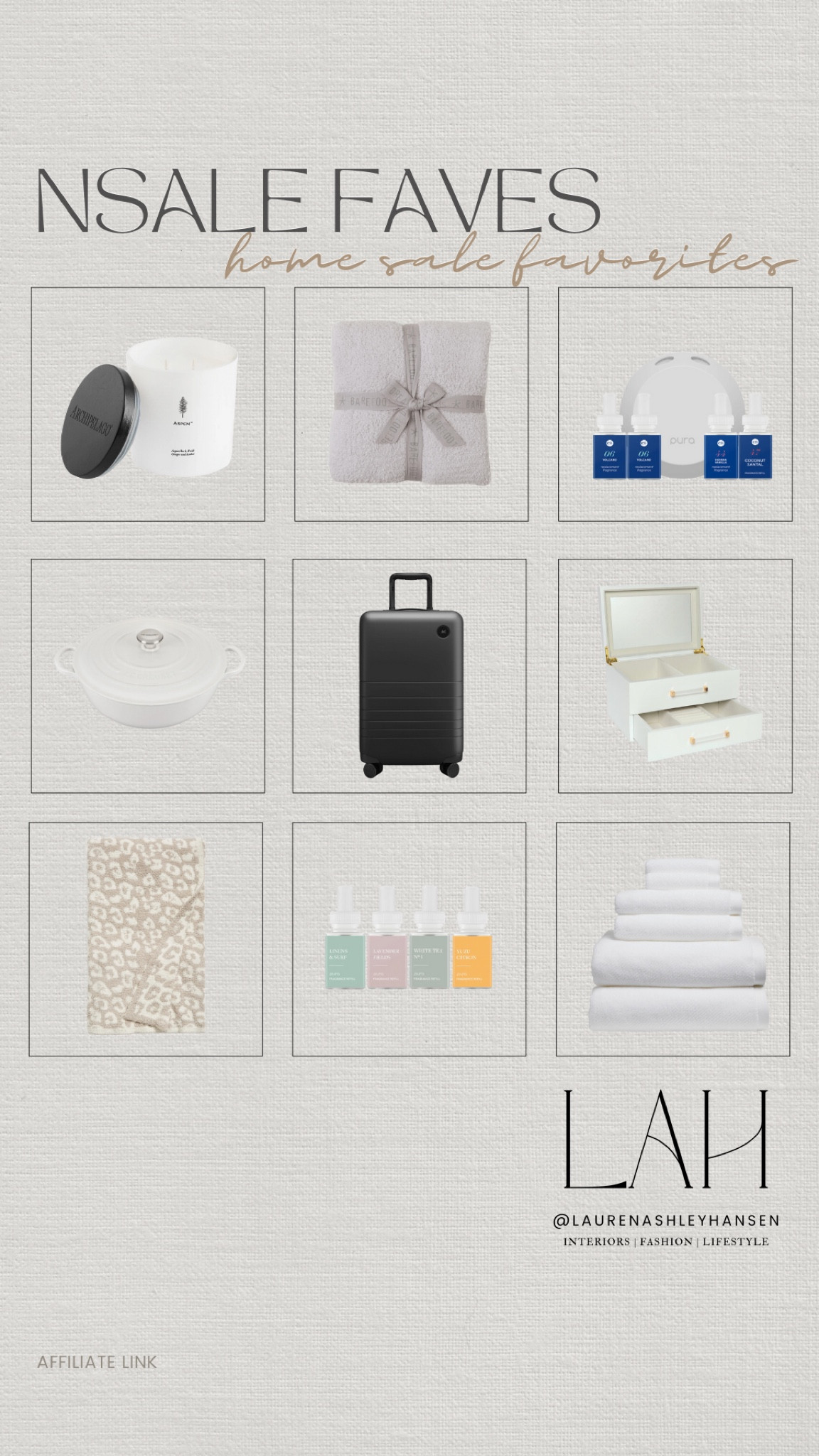 Nordstrom anniversary sale home finds and favorites! Cozy blankets from Barefoot Dreams, Pura scents, luggage, bedding, cooking essentials, and more! 

#LTKHome #LTKxNSale